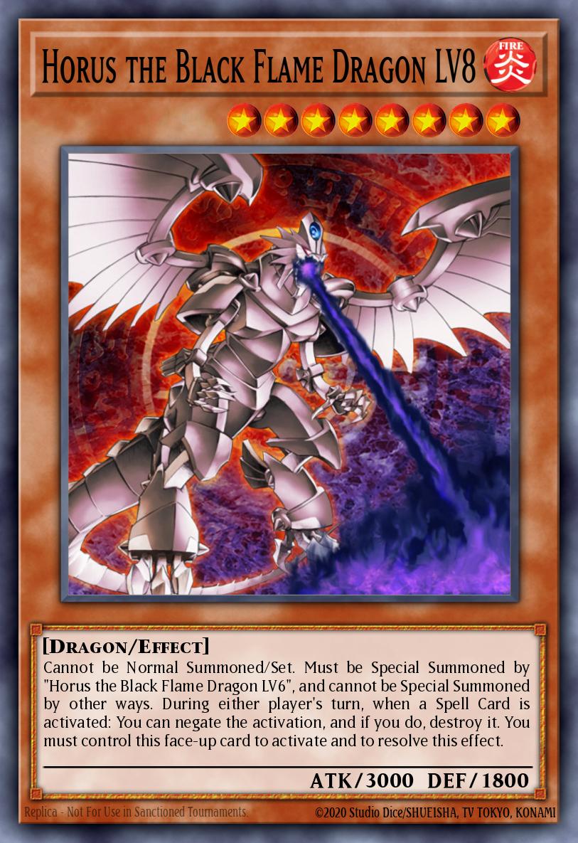 Horus the Black Flame Dragon LV8, Duelist League 17 participation cards · DL17-EN002