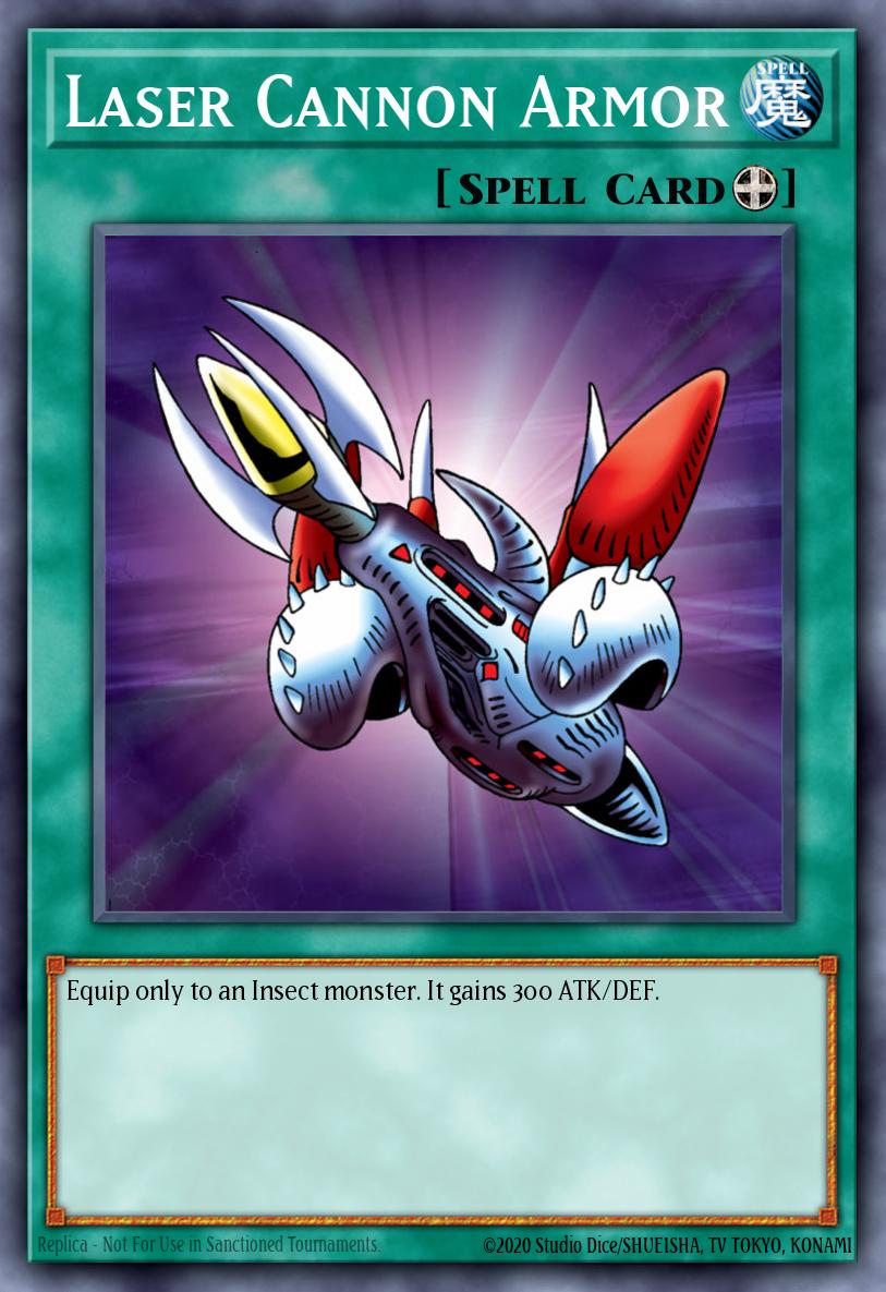 Laser Cannon Armor, Legend of Blue Eyes White Dragon · LOB-EN089