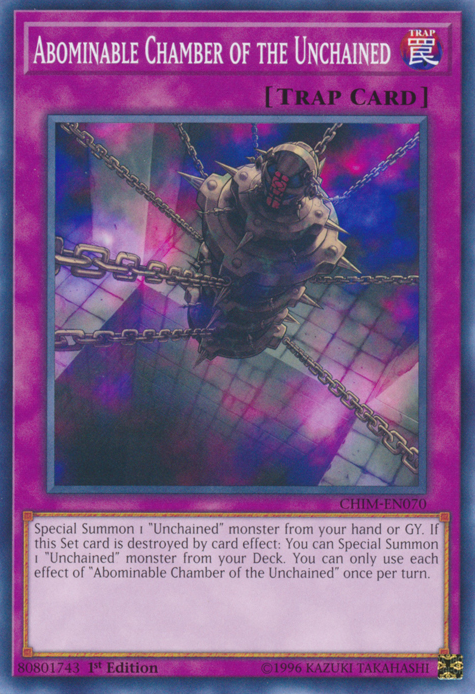 Abominable Chamber of the Unchained, Chaos Impact Sneak Peek Participation Card · CHIM-EN070