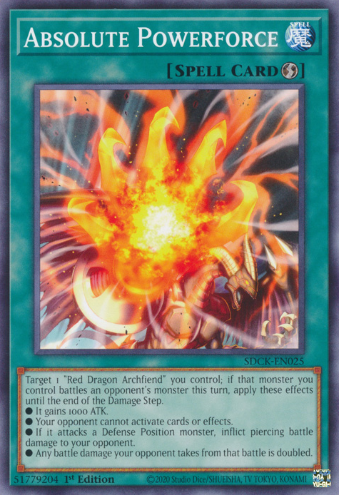 Absolute Powerforce, Structure Deck: The Crimson King · SDCK-EN025