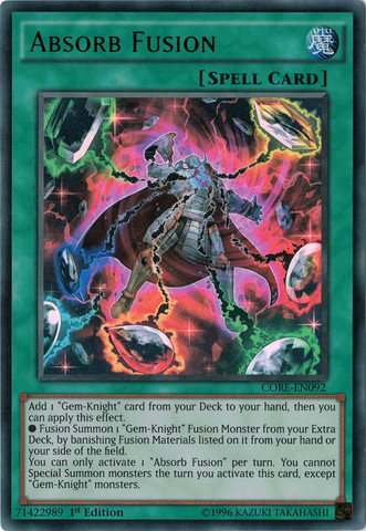 Absorb Fusion, Clash of Rebellions Sneak Peek Participation Card · CORE-EN092
