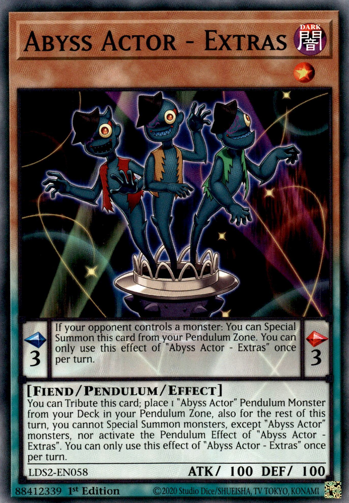 Abyss Actor - Extras, Legendary Duelists: Season 2 · LDS2-EN058