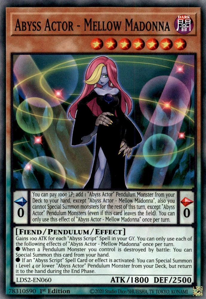 Abyss Actor - Mellow Madonna, Legendary Duelists: Season 2 · LDS2-EN060