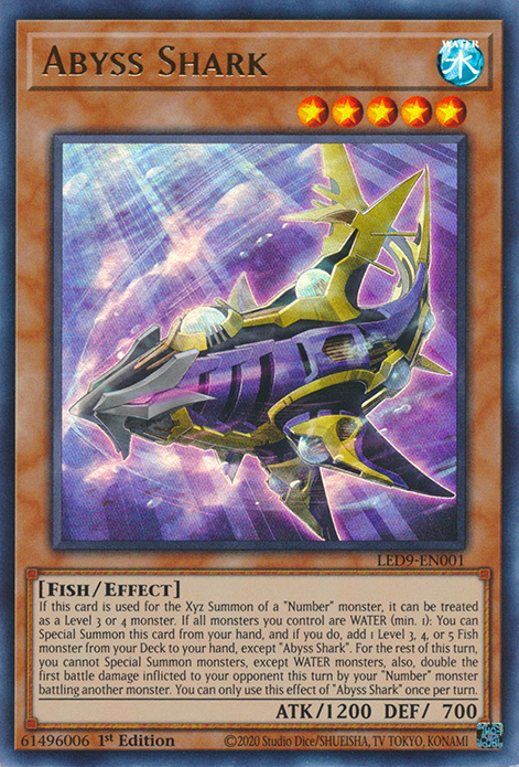 Abyss Shark, Legendary Duelists: Duels From the Deep · LED9-EN001