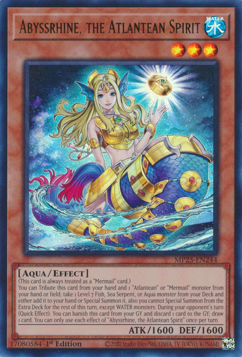 Abyssrhine, the Atlantean Spirit, 2025 Mega-Pack Tin · MP25-EN244