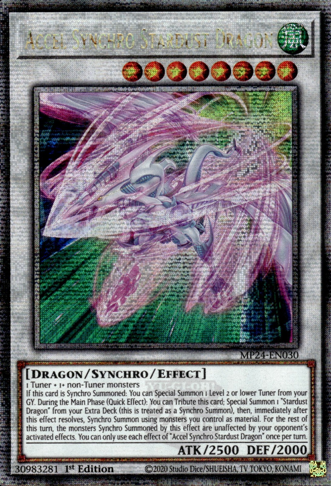Accel Synchro Stardust Dragon, 25th Anniversary Tin: Dueling Mirrors · MP24-EN030