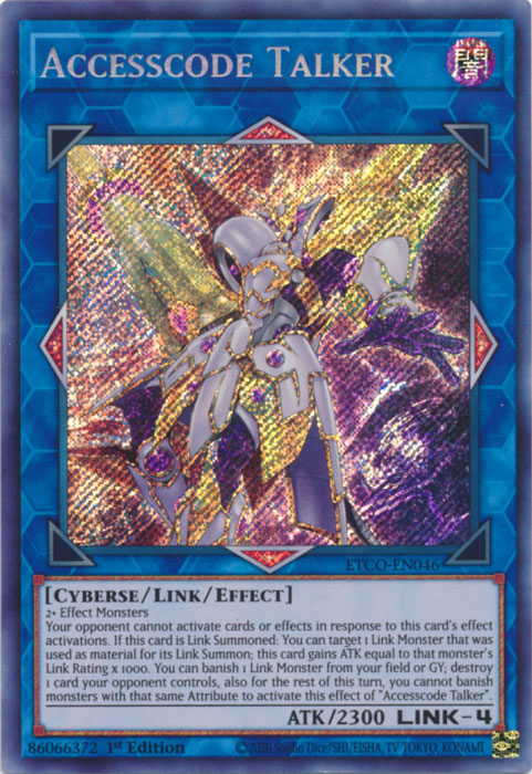 Accesscode Talker, Eternity Code Premiere! promotional card · ETCO-EN046