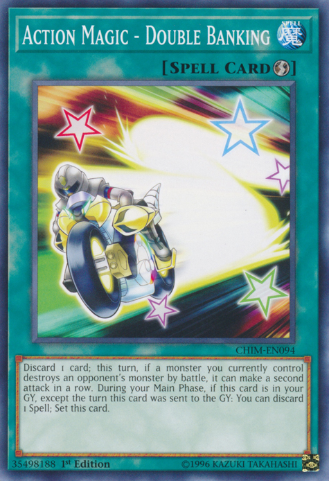Action Magic - Double Banking, Chaos Impact Sneak Peek Participation Card · CHIM-EN094