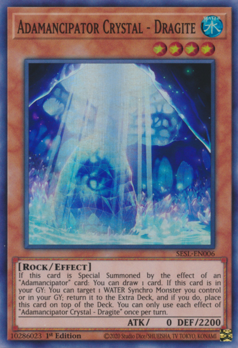 Adamancipator Crystal - Dragite, Secret Slayers · SESL-EN006