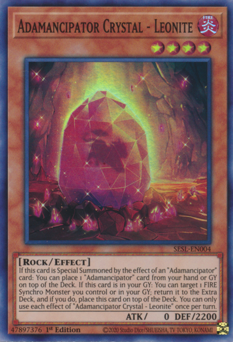 Adamancipator Crystal - Leonite, Secret Slayers · SESL-EN004