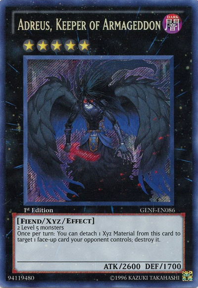 Adreus, Keeper of Armageddon, Generation Force Sneak Peek Participation Card · GENF-EN086