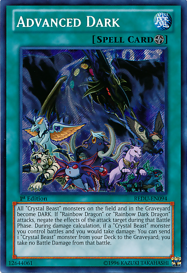 Advanced Dark, Return of the Duelist Sneak Peek Participation Card · REDU-EN094