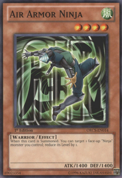 Air Armor Ninja, Order of Chaos Sneak Peek Participation Card · ORCS-EN014