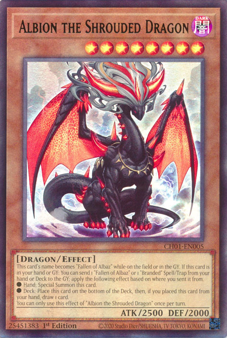Albion the Shrouded Dragon, THE CHRONICLES DECK: The Fallen & The Virtuous (All-Foil Edition) · CH01-EN005