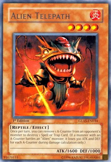 Alien Telepath, Gladiator's Assault Sneak Peek Participation Card · GLAS-EN034