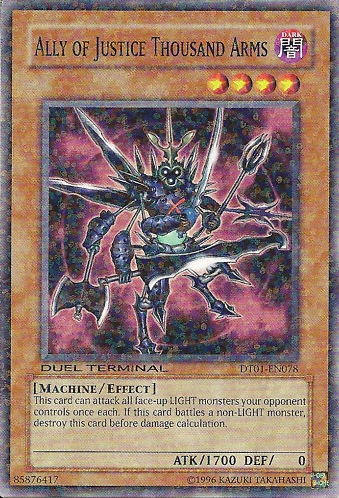 Ally of Justice Thousand Arms, Duel Terminal 1 · DT01-EN078