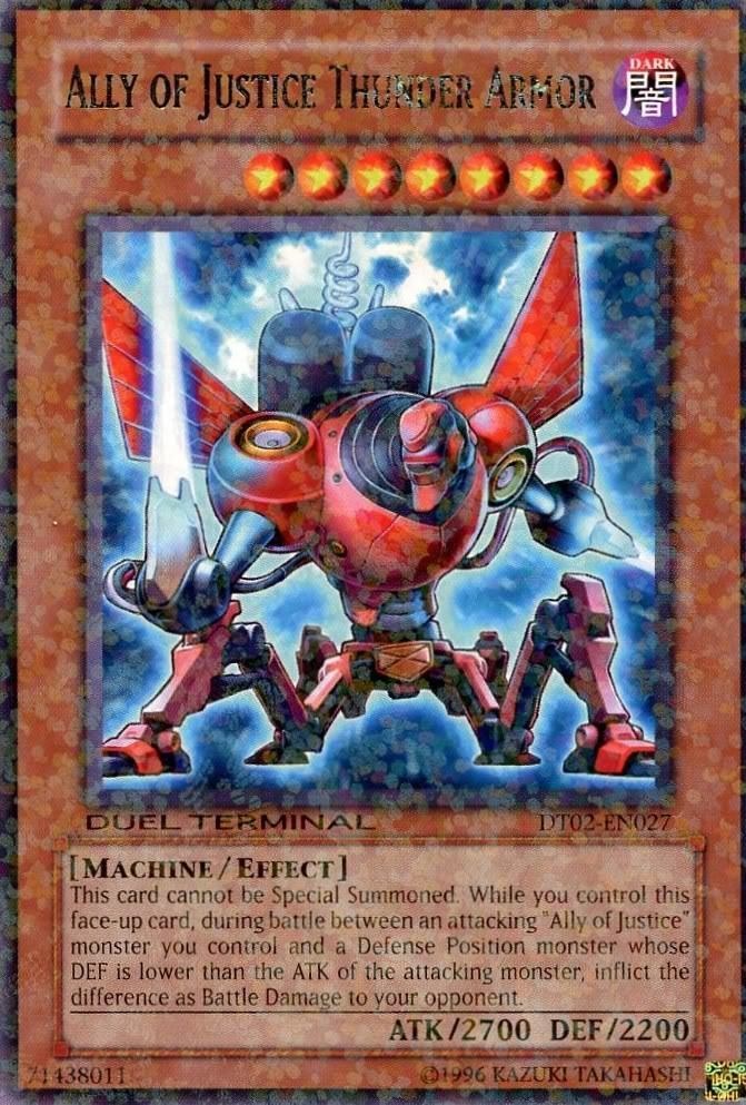 Ally of Justice Thunder Armor, Duel Terminal 2 · DT02-EN027