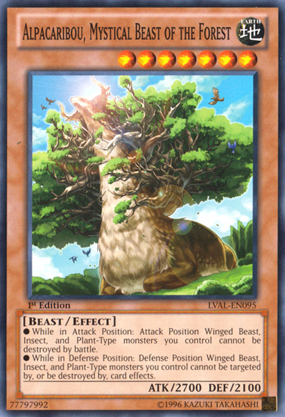 Alpacaribou, Mystical Beast of the Forest, Legacy of the Valiant Sneak Peek Participation Card · LVAL-EN095