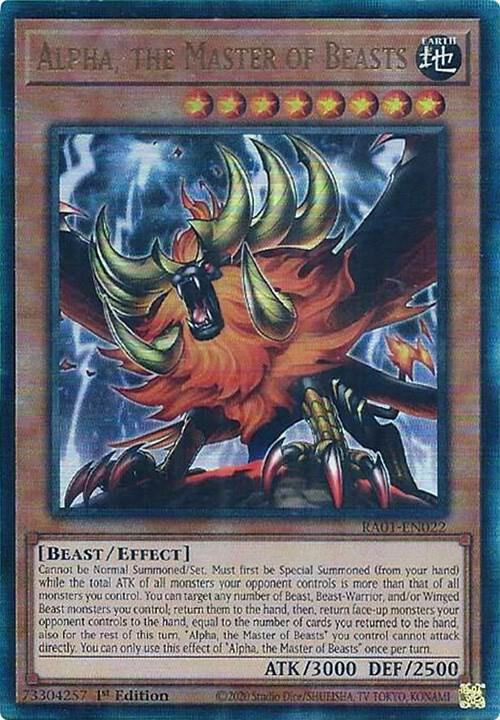 Alpha, the Master of Beasts, 25th Anniversary Rarity Collection · RA01-EN022