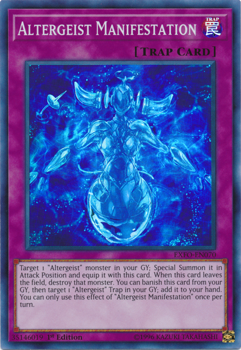 Altergeist Manifestation, Extreme Force Sneak Peek Participation Card · EXFO-EN070