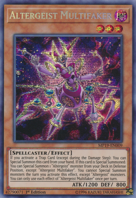 Altergeist Multifaker, 2019 Gold Sarcophagus Tin Mega Pack · MP19-EN009