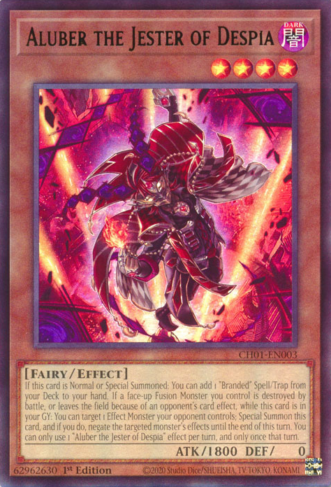 Aluber the Jester of Despia, THE CHRONICLES DECK: The Fallen & The Virtuous (All-Foil Edition) · CH01-EN003