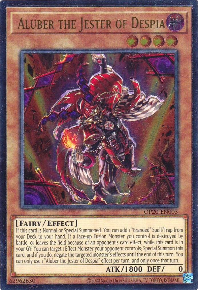 Aluber the Jester of Despia, OTS Tournament Pack 20 · OP20-EN003