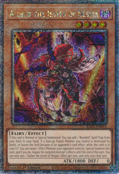 Aluber the Jester of Despia, 25th Anniversary Rarity Collection II · RA02-EN016
