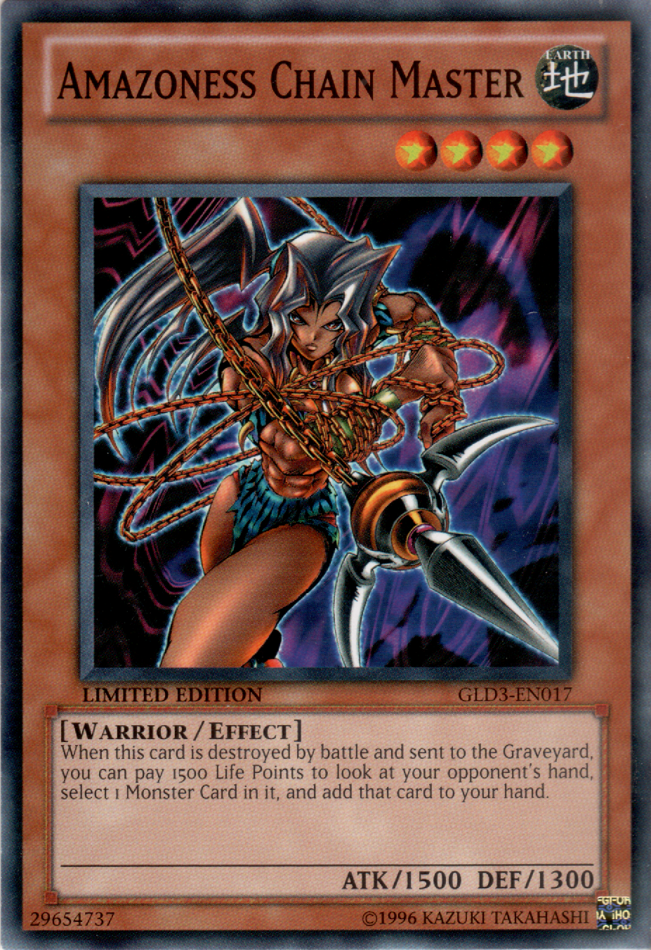 Amazoness Chain Master, Gold Series 3 · GLD3-EN017