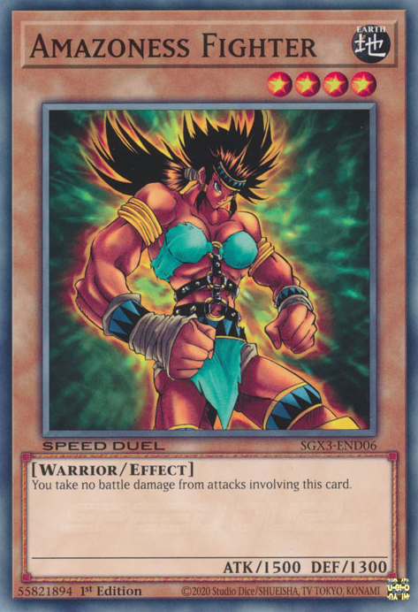Amazoness Fighter, Speed Duel GX: Duelists of Shadows · SGX3-END06