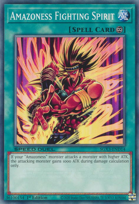 Amazoness Fighting Spirit, Speed Duel GX: Duelists of Shadows · SGX3-END14