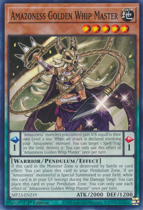 Amazoness Golden Whip Master, 25th Anniversary Tin: Dueling Heroes Mega Pack · MP23-EN219