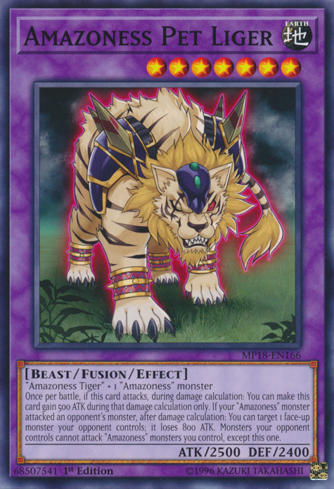 Amazoness Pet Liger, 2018 Mega-Tin Mega Pack · MP18-EN166
