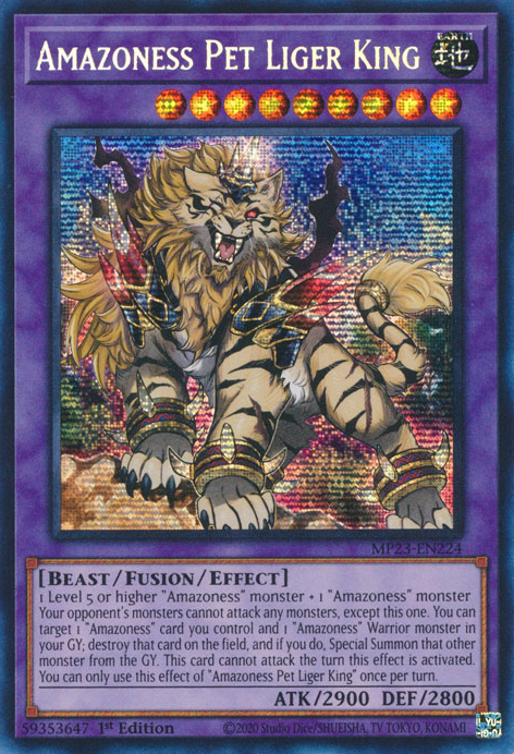 Amazoness Pet Liger King, 25th Anniversary Tin: Dueling Heroes Mega Pack · MP23-EN224
