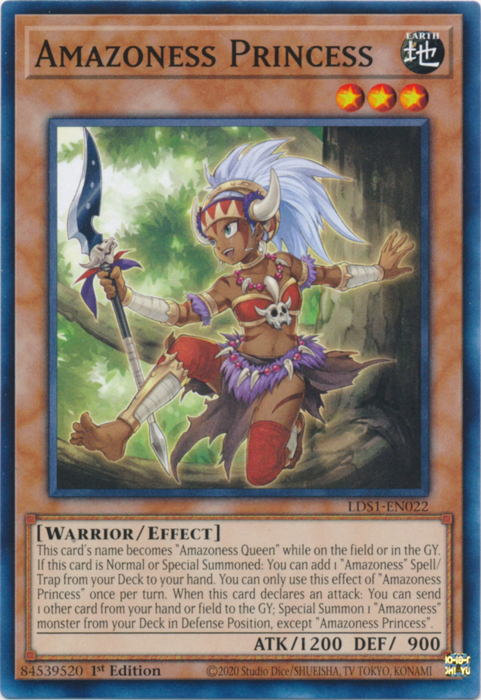 Amazoness Princess, Legendary Duelists: Season 1 · LDS1-EN022