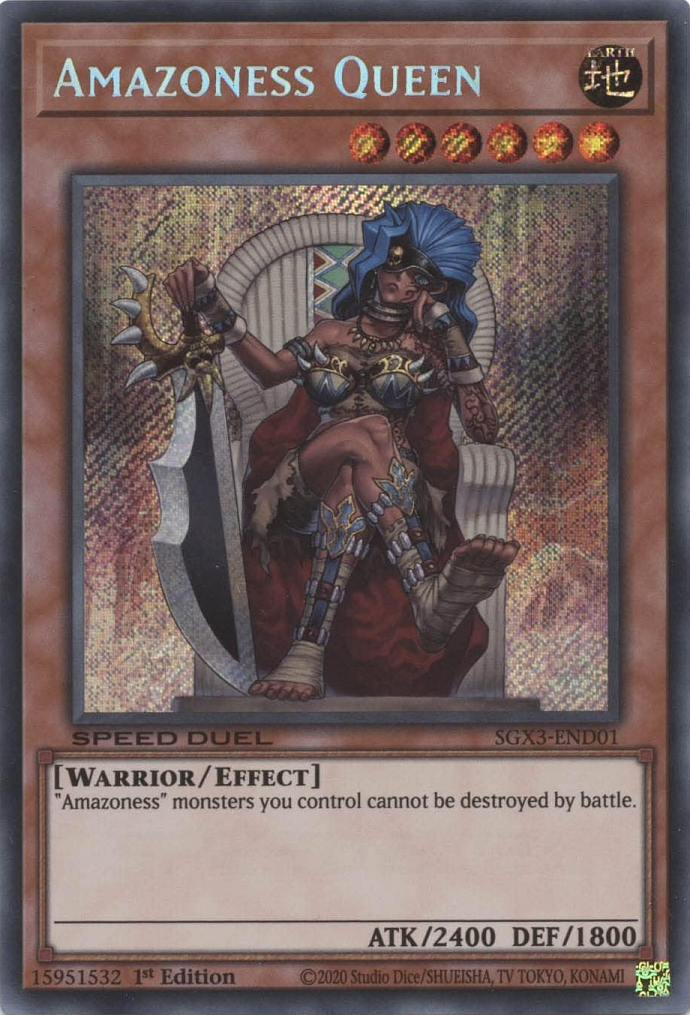 Amazoness Queen, Speed Duel GX: Duelists of Shadows · SGX3-END01