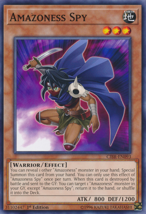 Amazoness Spy, Circuit Break Sneak Peek Participation Card · CIBR-EN093