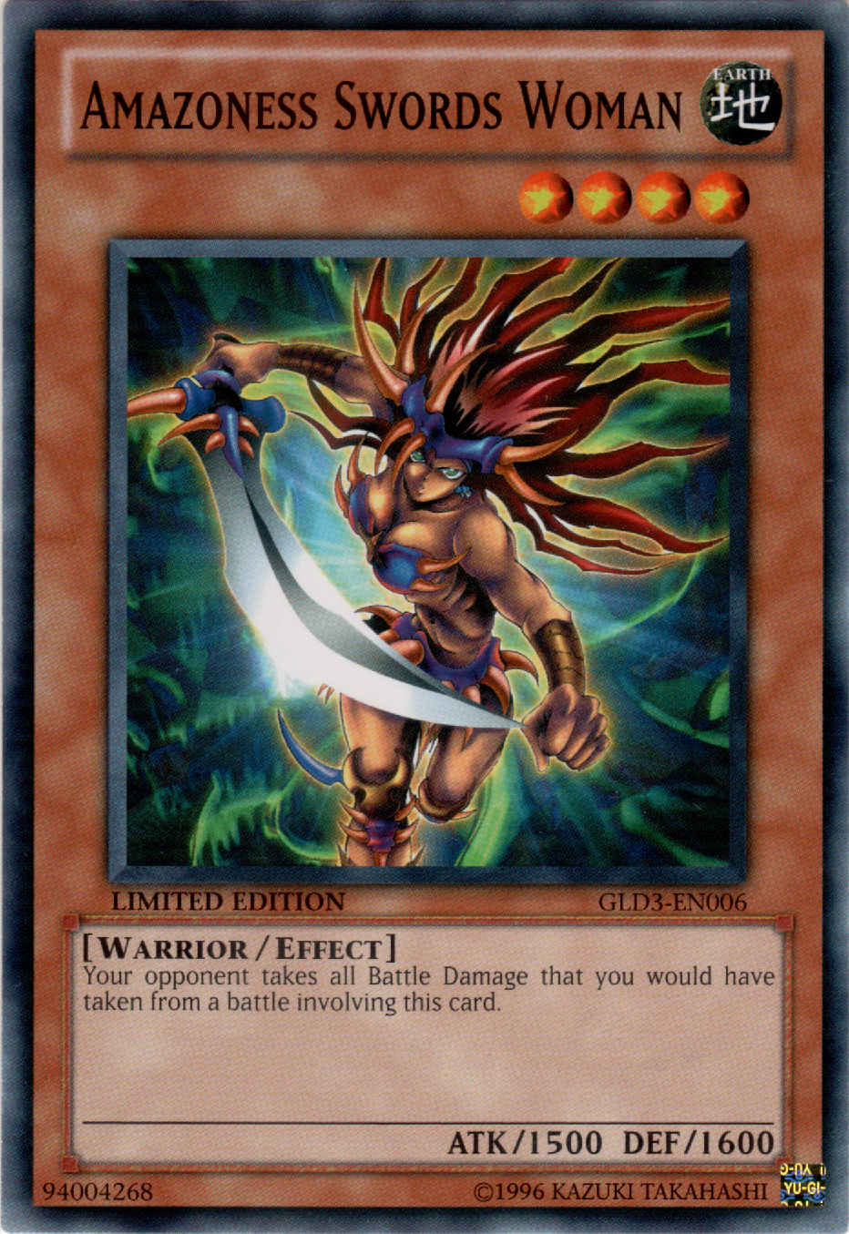Amazoness Swords Woman, Gold Series 3 · GLD3-EN006