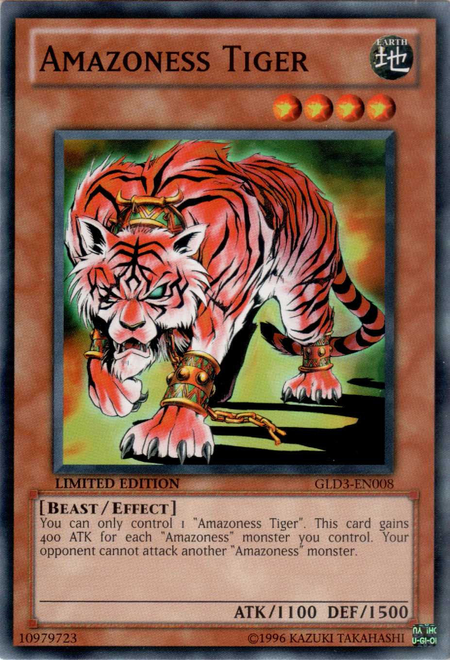 Amazoness Tiger, Gold Series 3 · GLD3-EN008