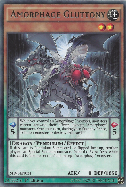 Amorphage Gluttony, Shining Victories Sneak Peek Participation Card · SHVI-EN024