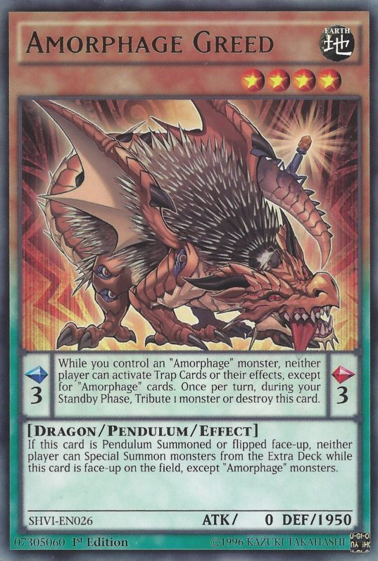 Amorphage Greed, Shining Victories Sneak Peek Participation Card · SHVI-EN026