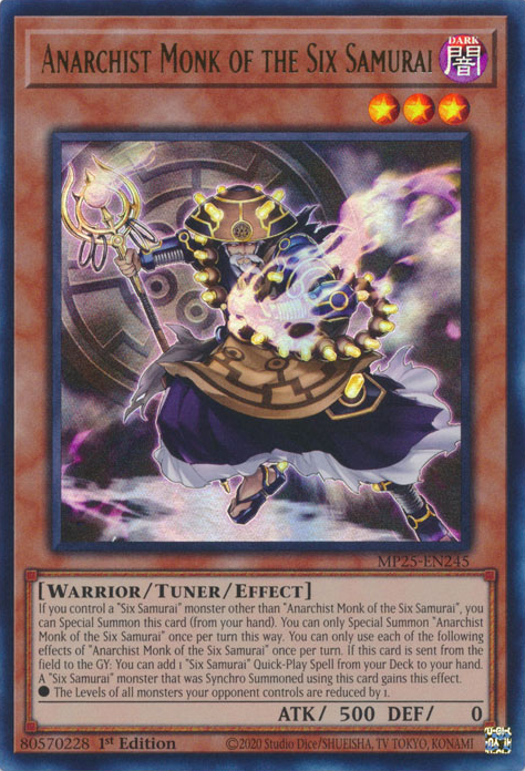 Anarchist Monk of the Six Samurai, 2025 Mega-Pack Tin · MP25-EN245
