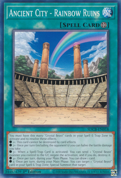 Ancient City - Rainbow Ruins, Structure Deck: Legend of the Crystal Beasts · SDCB-EN018