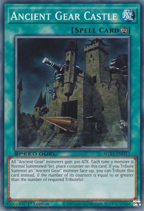 Ancient Gear Castle, Speed Duel GX: Duel Academy Box · SGX1-END13