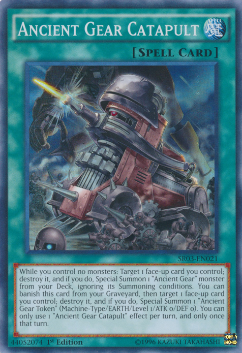 Ancient Gear Catapult, Machine Reactor Structure Deck · SR03-EN021