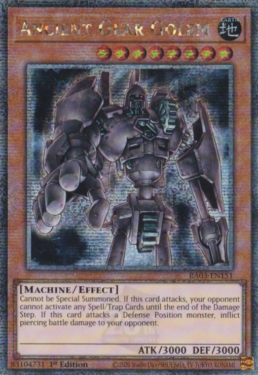 Ancient Gear Golem, Quarter Century Bonanza · RA03-EN151
