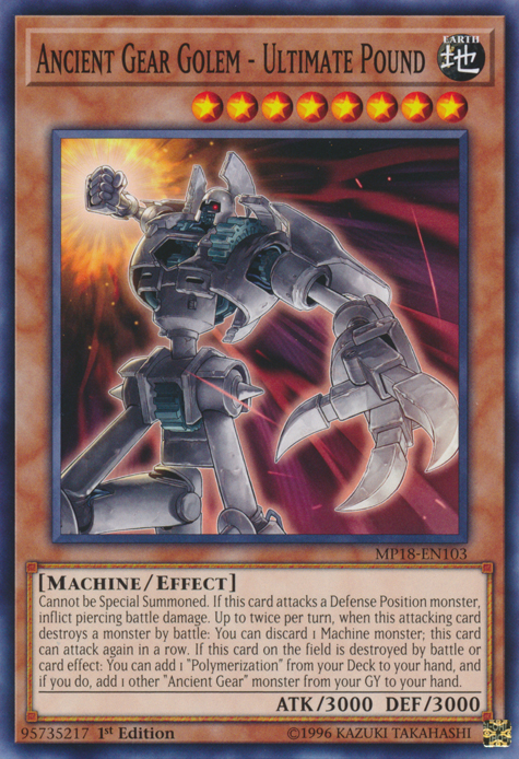 Ancient Gear Golem - Ultimate Pound, 2018 Mega-Tin Mega Pack · MP18-EN103
