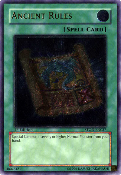 Ancient Rules, Strike of Neos Sneak Peek Participation Card · STON-EN037