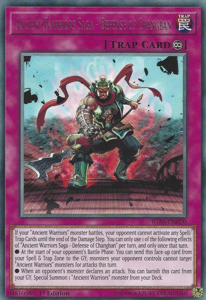 Ancient Warriors Saga - Defense of Changban, Ignition Assault Sneak Peek Participation Card · IGAS-EN070