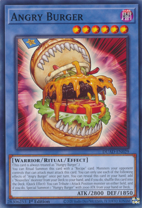Angry Burger, Duelist's Advance · DUAD-EN029